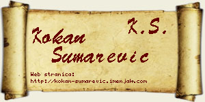 Kokan Šumarević vizit kartica